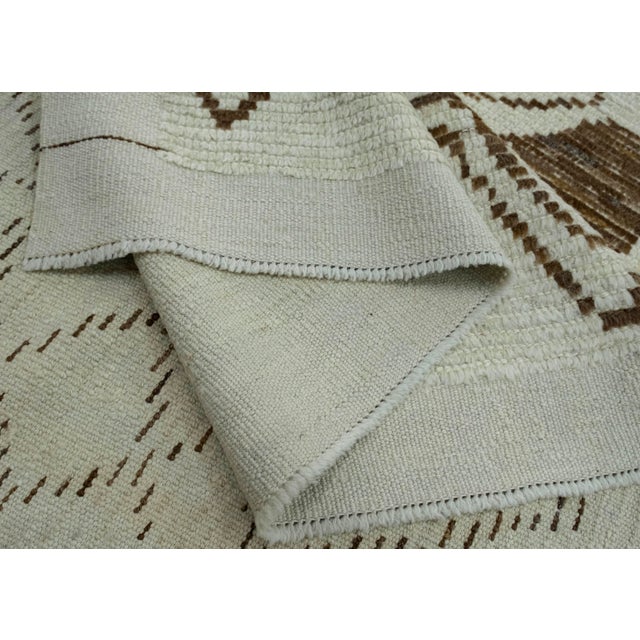 Textile Turkish Tulu Handmade Rug 8'9" x 12'9" #18628 For Sale - Image 7 of 8