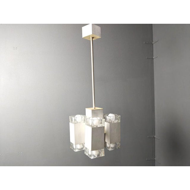 Vintage Italian Cubic Pendant attributed to Gaetano Sciolari, 1970s For Sale - Image 12 of 14