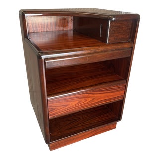 1970s Danish Modern Rosewood Tall Nightstand by Brouer Furniture Denmark For Sale