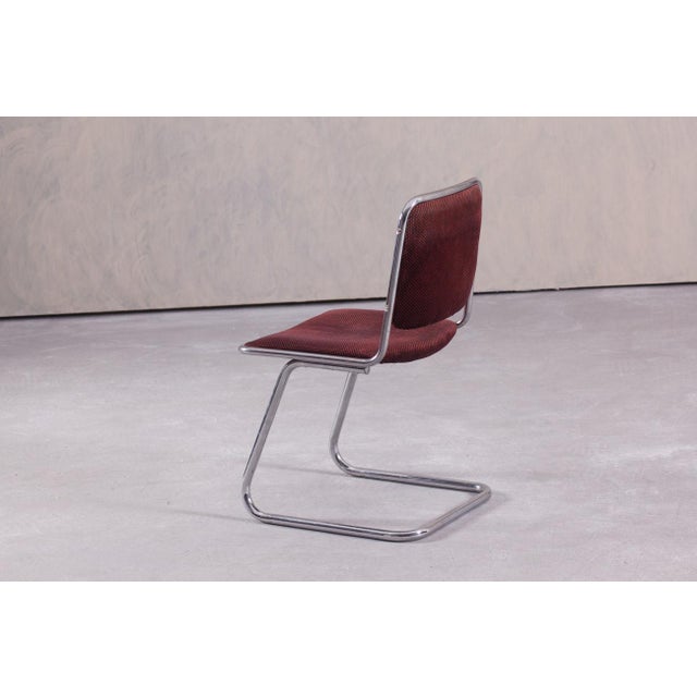 Metal Vintage Tubular Steel Dining Chair, Italy, 1970s For Sale - Image 7 of 11