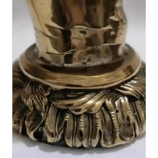 Gold Maitland-Smith Figural Hand Shaped Desktop Magnifying Glass For Sale - Image 8 of 12