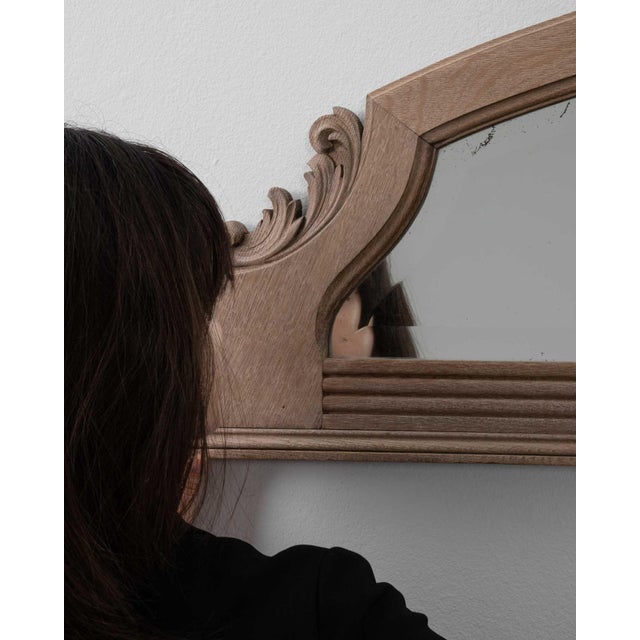 19th Century France Louis XVI Amber Wood Mirror For Sale In Greensboro - Image 6 of 6