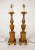 Early 20th Century Large Neoclassical Carved Gilt Wood Lamps - Pair For Sale - Image 11 of 12
