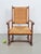 Wood Modern Dutch Brutalist Armchair in Rush and Oak, 1950s For Sale - Image 7 of 13