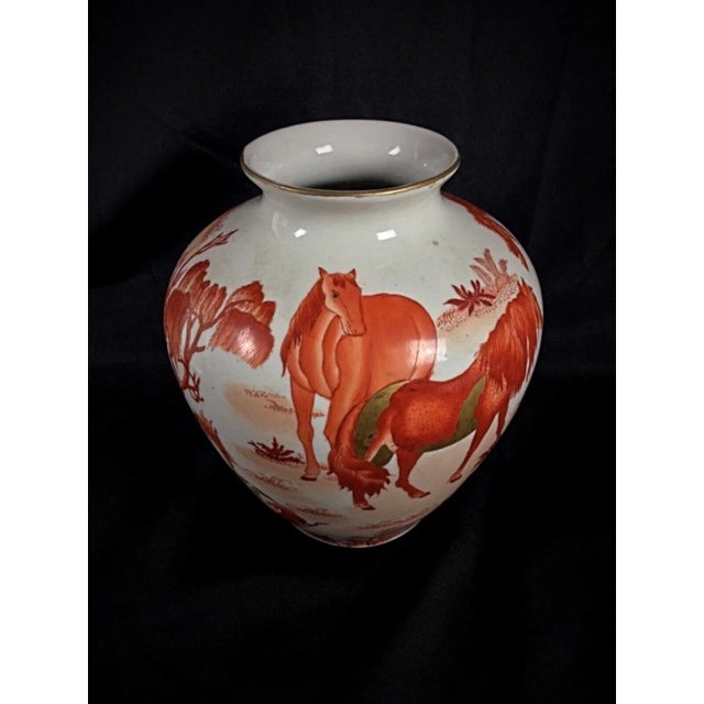 Late 19th Century Hand-Painted Chinese Vase Signed "L'art De Chine" Macau For Sale - Image 4 of 8
