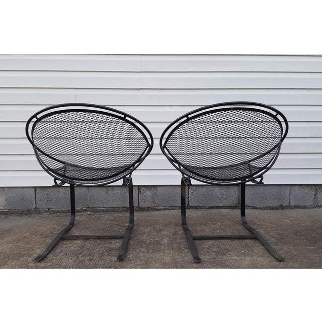 1960s Mid Century Salterini Radar Patio Hoop Chairs a Pair Chairish