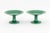 Collection of Seven Pieces of Wedgwood Sunflower Motif Green Glaze Majolica Tableware, with basket-weave motif, each...