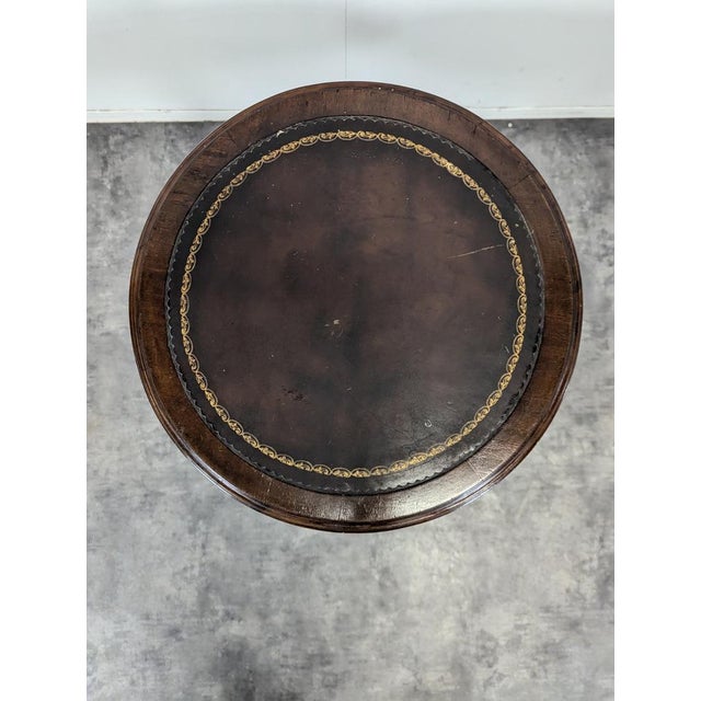 English Mahogany Display Stand with Lion Heads For Sale - Image 3 of 10