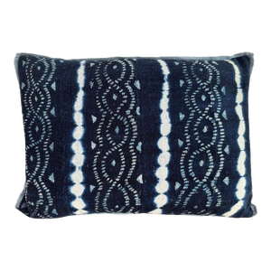 Indigo Tribal Textile Decorative Pillow