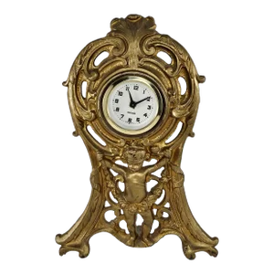 Art Noveau Cherub Wind Up Clock Mercedes Germany Patented October 1906 #421