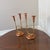 Mid-Century Modern 1970s Danish Style Brass and Copper Candlesticks ~ a Pair For Sale - Image 3 of 8