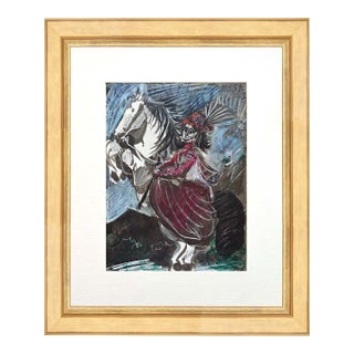 1960s Pablo Picasso, Toros Y Toreros 1 Dated 12/3/59 Framed For Sale