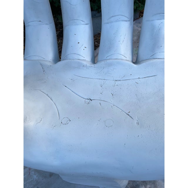 1970s Vintage Wooden Hand Chair – Sculptural Surrealist Art Seat For Sale In Seattle - Image 6 of 10