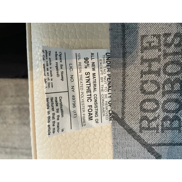 Roche Bobois Italian Leather Sofa – Cream Natural Leather – Made in Italy For Sale - Image 9 of 10