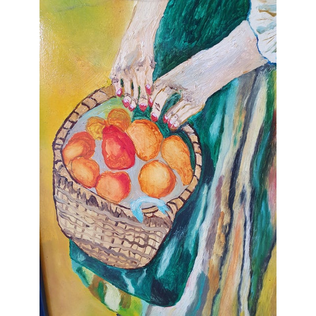 Unknown, Naive Paintings, 1970s, Acrylic on Board, Framed, Set of 2 For Sale - Image 6 of 13