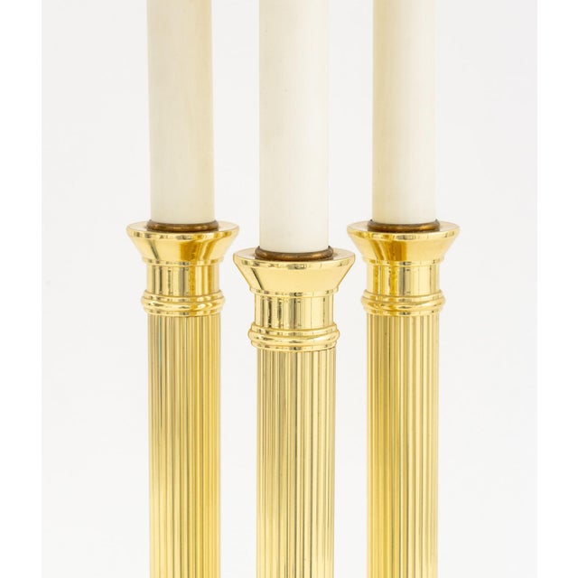 Late 20th Century Late 20th Century French Style Gilt Brass Bouillotte Lamp For Sale - Image 5 of 7