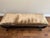 Drexel Heritage Custom Upholstered Dark Wood Bench For Sale - Image 11 of 12