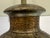 Gray Gilded Botanical Relief Table Lamp For Sale - Image 8 of 12