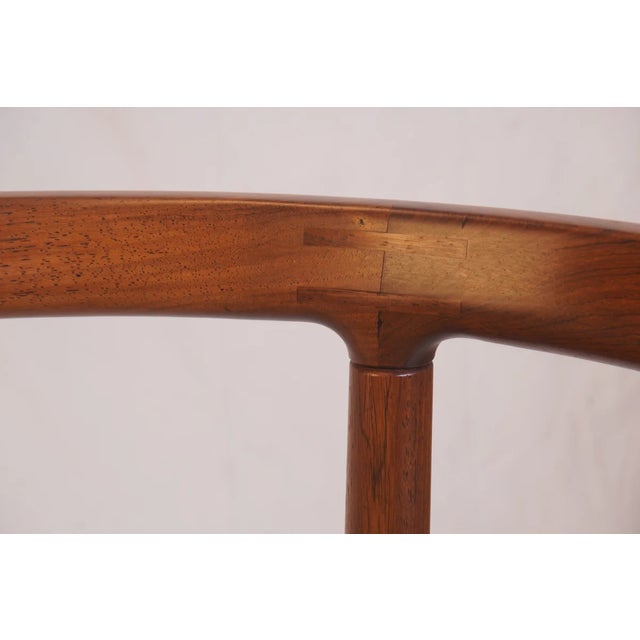 Sienna Rare Rosewood Model 195 Dining Chairs Attributed to Ole Gjerlov-Knudsen & Torben Lind for France & Son C1960, Set of 4 For Sale - Image 8 of 12