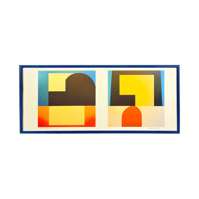 Metal Abstract Color Field "Houses, Number Three" Original Limited Edition Giclée Print For Sale - Image 7 of 7