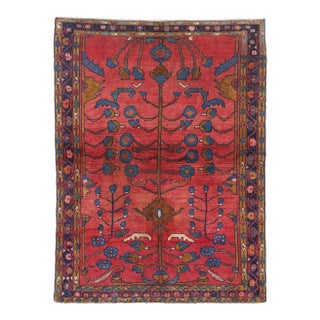 Antique Persian Lilihan Rug, 04'00 X 05'04 For Sale