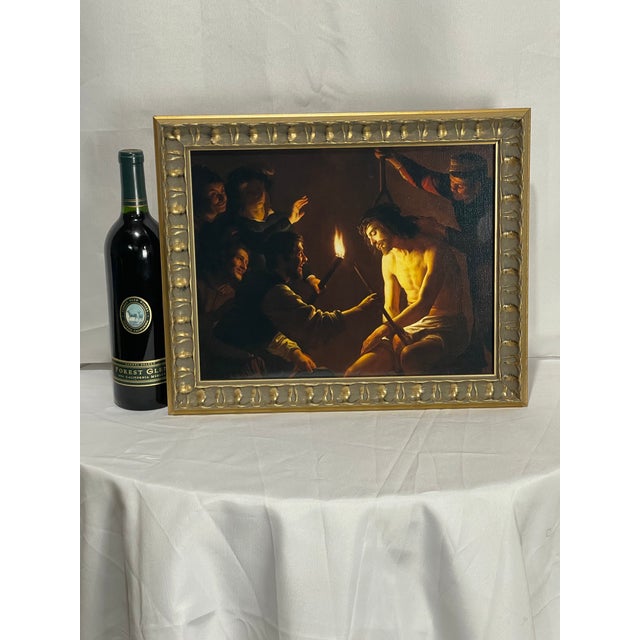 Baroque The Mocking of Christ — After Gerrit Van Honthorst, C. 1617 — Linen-Textured Fine Art Print For Sale - Image 3 of 10