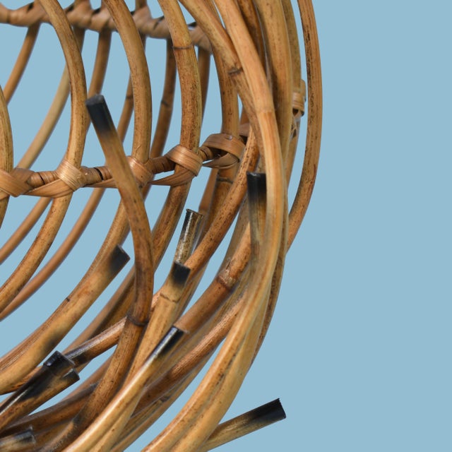 Contemporary Vintage Palecek Reed Sculpture For Sale - Image 3 of 5