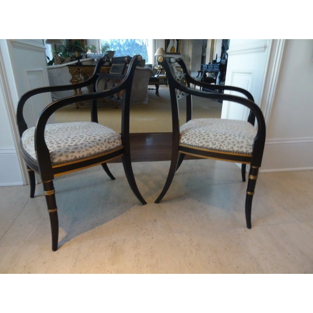 1980s 1980s Baker Regency Style Chairs - Set of 2 For Sale - Image 5 of 7