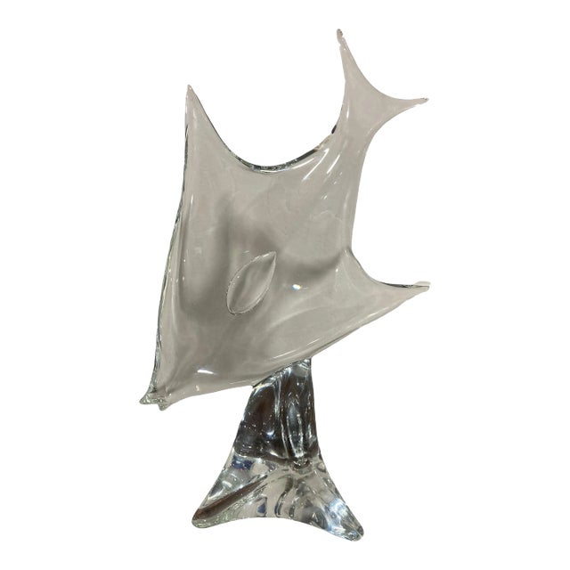 Mid-20th Century Lício Zanetti Murano Glass Angel Fish
