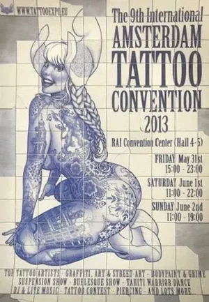 2013 Dutch Poster, Amsterdam International Tattoo Convention