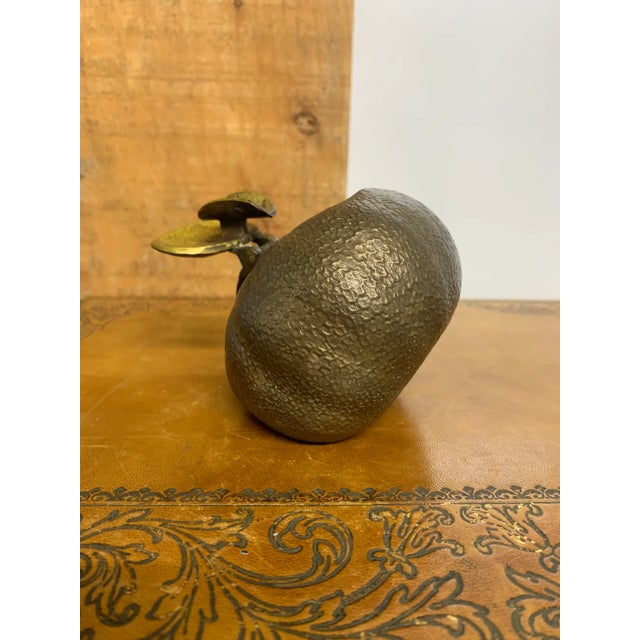Mid-Century Modern Vintage Mid 20th Century Patinated Bronze Spherical Flip Lid Ashtray by Sarreid Ltd. For Sale - Image 3 of 6