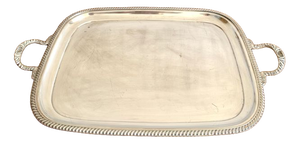 Antique Edwardian Silver-Plated Tray, 1900s