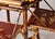 Victorian English Tiger Bamboo Chinoiserie Book Table With Folding Shelves For Sale - Image 9 of 13