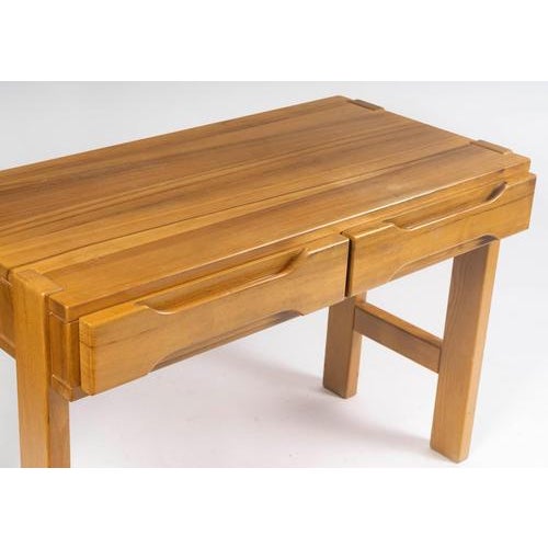 1960s Vintage Pine Desk and Chair, 1960s, Set of 2 For Sale - Image 5 of 15