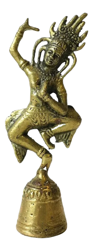 Brass Aspara Bell Sculpture