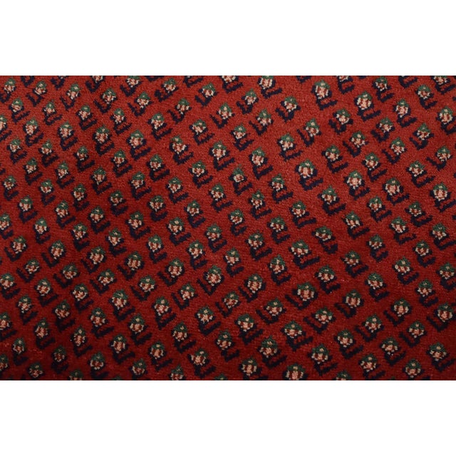 Mir Runner 2’8” X 10′ Red Wool Vintage Tribal Hand-Knotted Oriental Rug For Sale - Image 4 of 13
