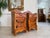 Two charming, rustic, solid wood bedside tables made of Swiss pine. Dimensions: Height x Width x Depth 88 x 45 x 40 cm....