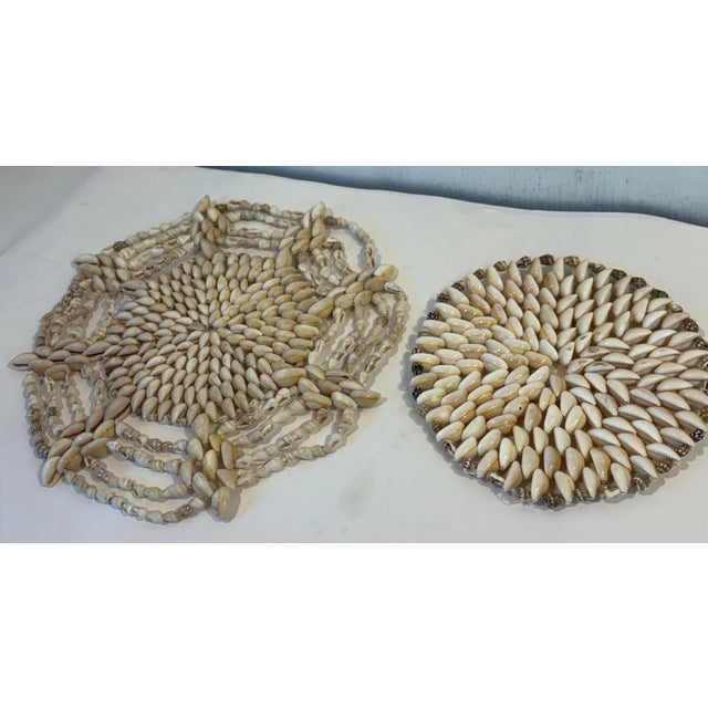 Vintage Shell Trivets - Set of 2 For Sale - Image 4 of 8