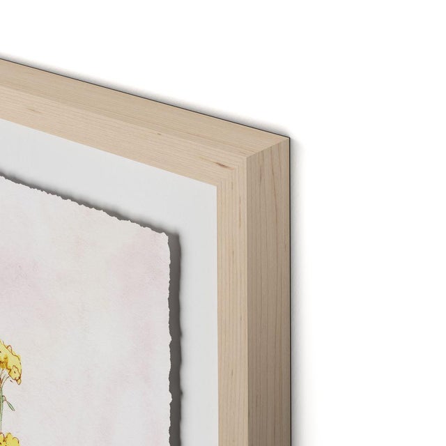 DESCRIPTION: Blush Botanical 2 by Lia Burke Libaire in Maple Frame, Small Art Print on Paper SPECIFICATIONS: Type: Giclée...