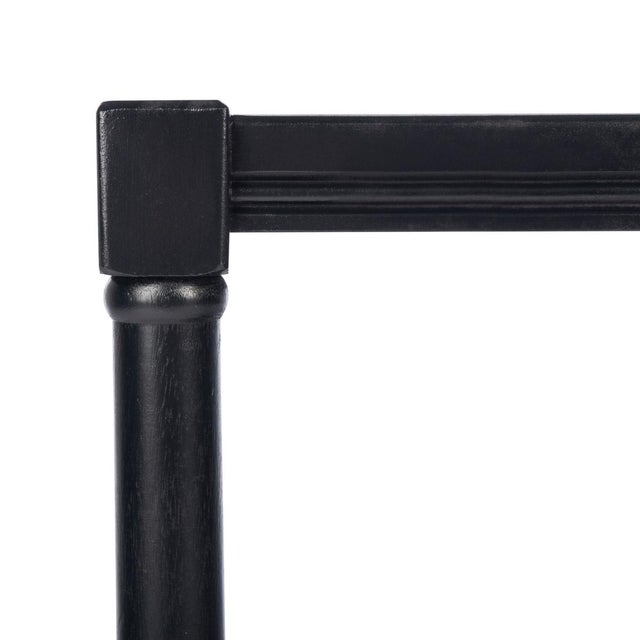 Spritely Home Rafiki Rectangle Accent Table in Black For Sale - Image 4 of 8