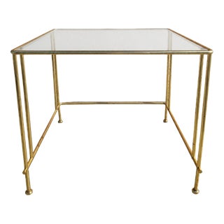 Mid-Century Modern Brass and Glass Coffee Table, Italy, 1960s For Sale