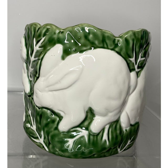 Late 20th Century Bunny & Cabbage Planter For Sale - Image 10 of 11