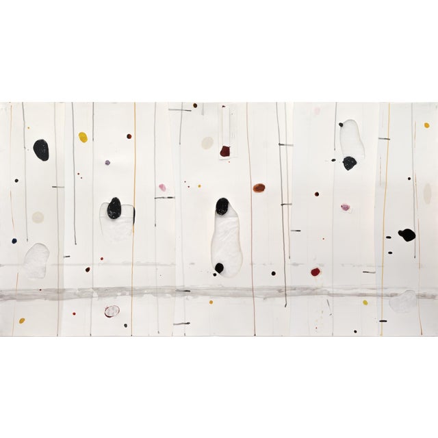 2020s Contemporary Abstract High Gloss Lacquer, Cutting Collage/Paper "Yappanoise #44" by Harald Kröner For Sale - Image 5 of 5