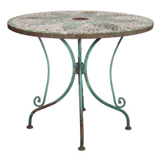 Spanish Mosaic Cafe Table, 1930s For Sale