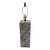 Currey & Co Gray Leather Suede Basket Weave Lamp For Sale