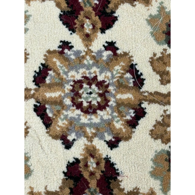Late 20th Century 3ft 11in X 5ft 3in Kenneth Mink Infinity Persian Ivory Area Rug For Sale - Image 5 of 12