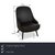 The anthracite-colored 375 armchair from Walter Knoll is an elegant addition to the modern living room. The slightly...