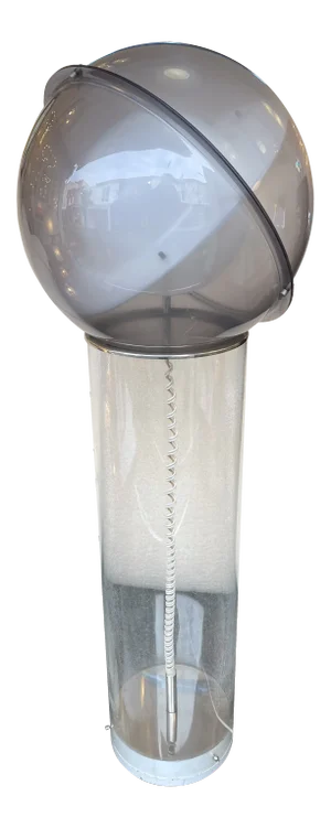 1970s Space Age Lucite Saturn Floor Lamp, Italy EU Wired
