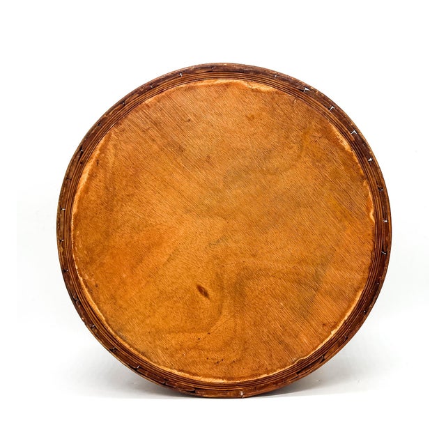 Mid 20th Century Vintage Burnt Bamboo Basket – Bohemian / Organic Modern / Tropical For Sale - Image 5 of 11