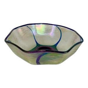 Vintage Art Deco Czech Kralik Iridescent Art Glass Bowl